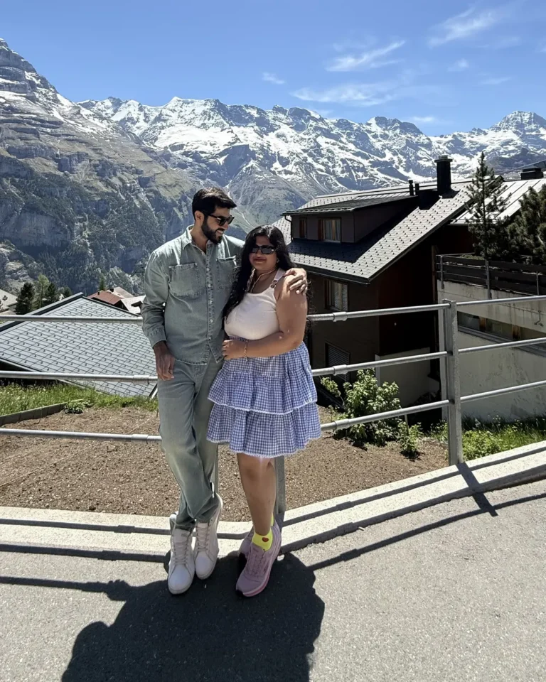 Home 7 Viraj and Shirin, Naviora Journeys clients, at a mountain village in Switzerland