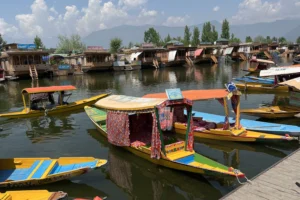 Shikaras on Dal Lake