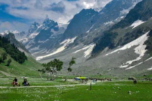 Pony rides on the slopes of Sonamarg