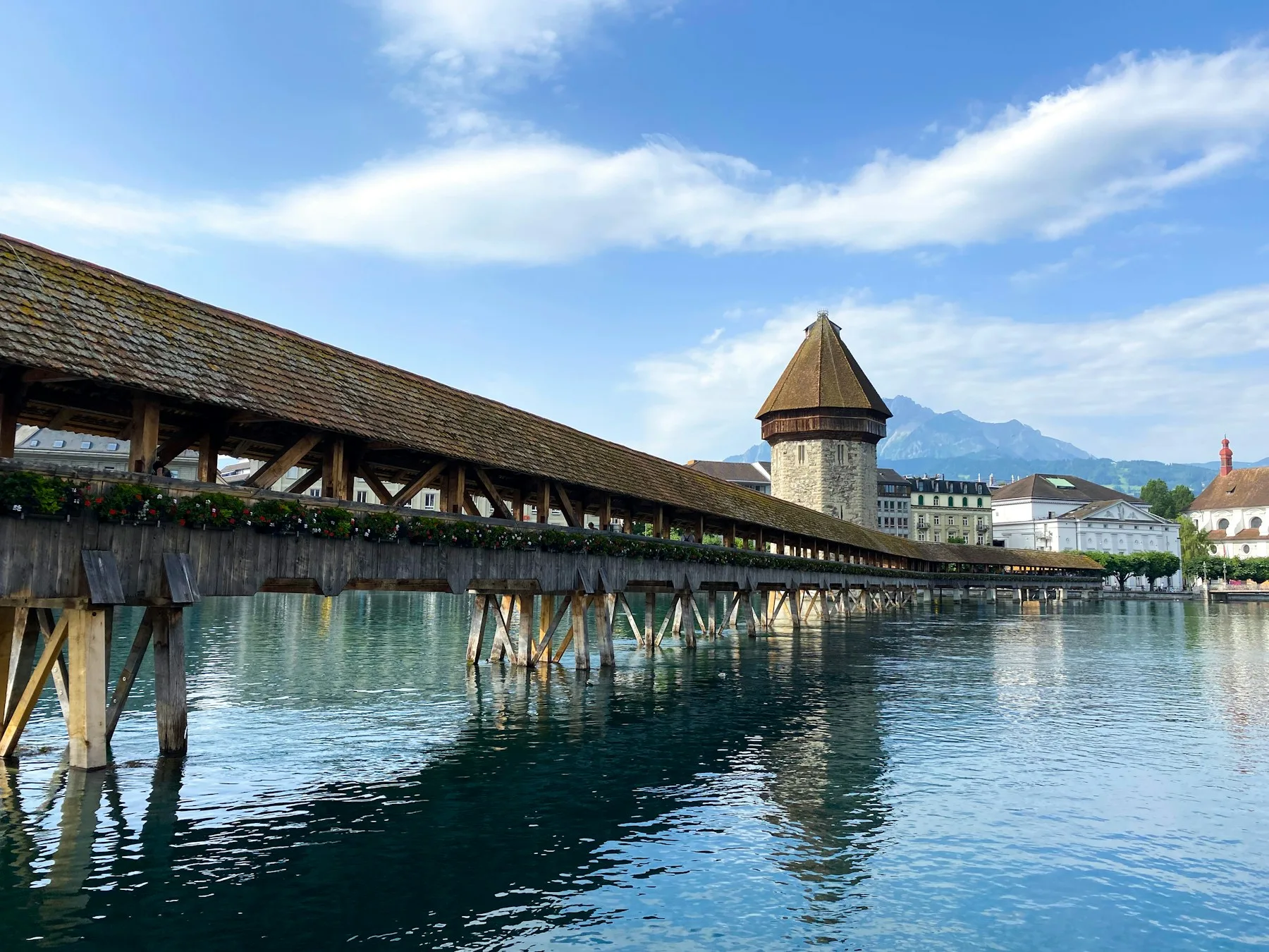 Customised Holiday or Group Tour? An Honest Comparison for Indian Couples and Families 14 Chapel Bridge and the Water Tower on the Reuss in Lucerne