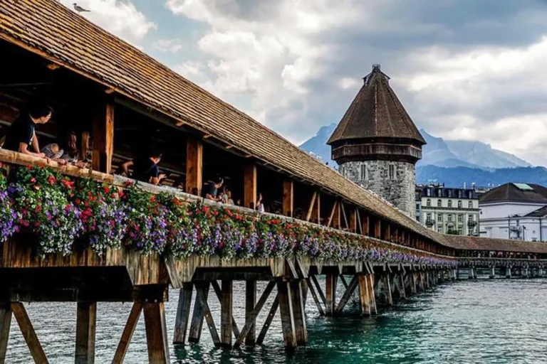 Switzerland and Paris Tour Package from India: Best of Switzerland and Paris in 7 Days 5 Chapel Bridge in Lucerne