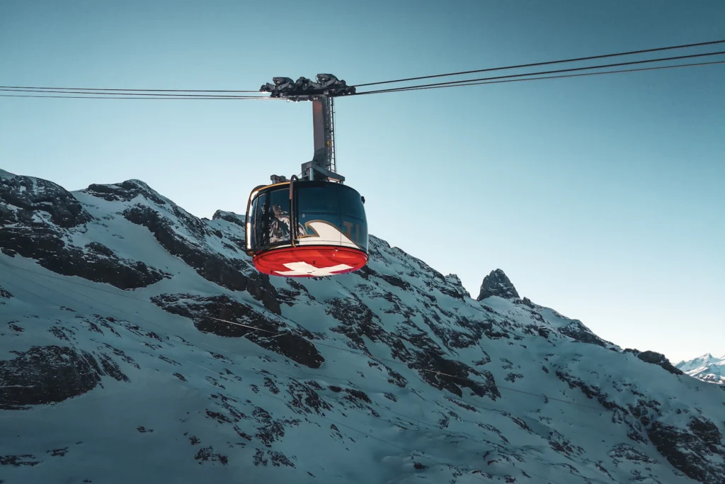 The Rotair cable car on Mt Titlis above Engelberg